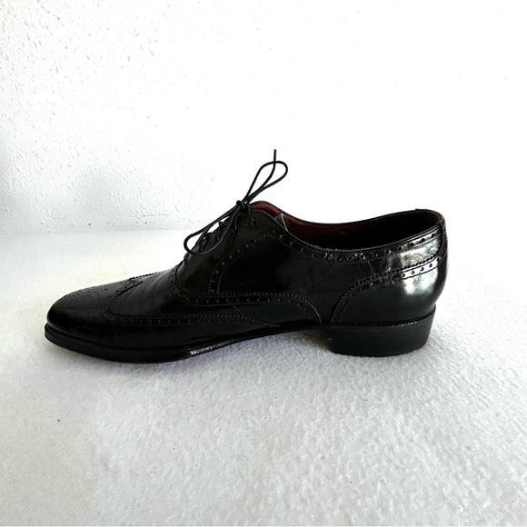Vintage Florsheim Imperial Black Wingtip Shoes Men\'s Size US 9B main image 5